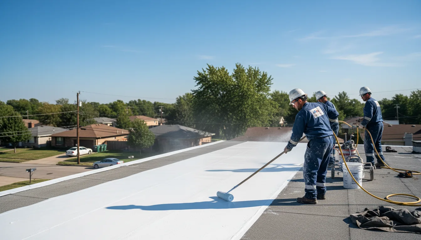 Commercial roof coating in Derry, PA near me
